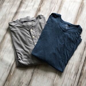 J. Crew Mens Long Sleeve shirts / Size Large / Set of 2